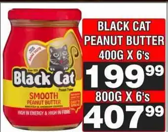 Advance Cash n Carry BLACK CAT PEANUT BUTTER 400G X 6's offer
