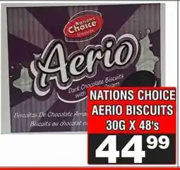 Advance Cash n Carry NATIONS CHOICE AERIO BISCUITS 30G X 48's offer