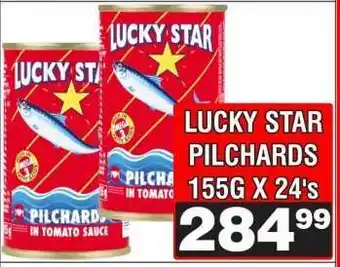 Advance Cash n Carry LUCKY STAR PILCHARDS 155G X 24's offer