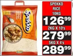 Advance Cash n Carry SPEKKO RICE 10kg offer