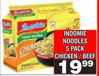 Advance Cash n Carry INDOMIE NOODLES 5 PACK CHICKEN / BEEF offer