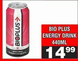 Advance Cash n Carry BIO PLUS ENERGY DRINK 440ML offer