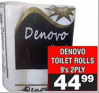 Advance Cash n Carry DENOVO TOILET ROLLS 9's 2PLY offer