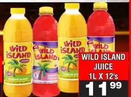 Advance Cash n Carry WILD ISLAND JUICE 1L X 12's offer