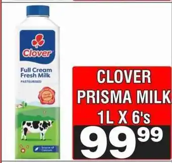 Advance Cash n Carry CLOVER PRISMA MILK 1L X 6's offer