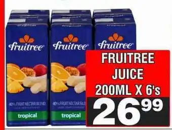 Advance Cash n Carry FRUITREE JUICE 200ML X 6's offer