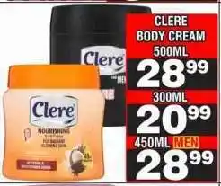 Advance Cash n Carry CLERE BODY CREAM 500ML offer