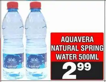 Advance Cash n Carry AQUAVERA NATURAL SPRING WATER 500ML offer