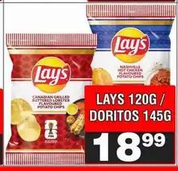 Advance Cash n Carry LAYS 120G / DORITOS 145G offer