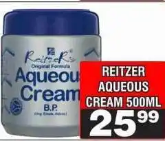 Advance Cash n Carry REITZER Aqueous Cream 500ml offer