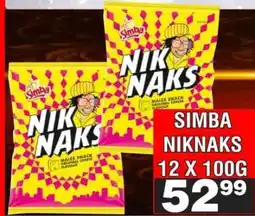 Advance Cash n Carry SIMBA NIKNAKS 12 X 100G offer