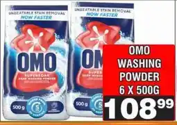 Advance Cash n Carry OMO WASHING POWDER 6 X 500G offer