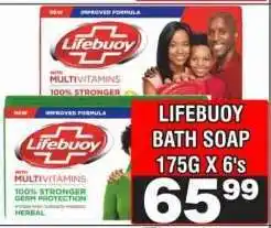 Advance Cash n Carry Lifebuoy Bath Soap 175g x 6's offer