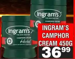 Advance Cash n Carry Ingram’s Camphor Cream 450g offer