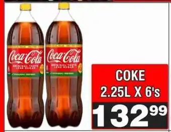 Advance Cash n Carry COKE 2.25L X 6's offer