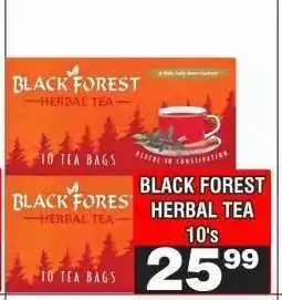 Advance Cash n Carry BLACK FOREST HERBAL TEA 10's offer