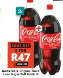Checkers Coca-Cola Original Taste Less Sugar Soft Drink offer