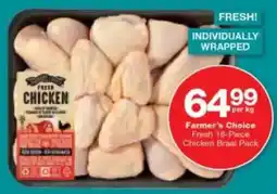 Checkers Farmer's Choice Fresh Chicken Braai Pack offer