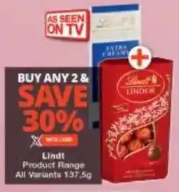 Checkers Lindt Product Range All Variants offer