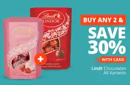 Checkers Lindt Chocolates All Variants offer