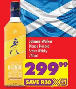 Shoprite Johnnie Walker Blonde Blended Scotch Whisky offer