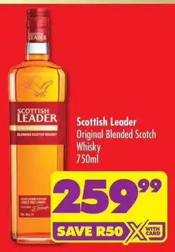 Shoprite Scottish Leader Original Blended Scotch Whisky offer