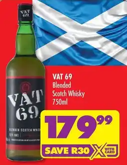 Shoprite VAT 69 Blended Scotch Whisky offer