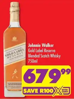 Shoprite Johnnie Walker Gold Label Reserve Blended Scotch Whisky offer