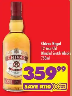 Shoprite Chivas Regal 12-Year-Old Blended Scotch Whisky offer