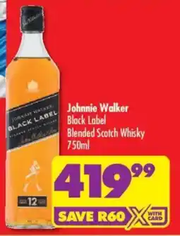 Shoprite Liquor Johnnie Walker Black Label Blended Scotch Whisky offer