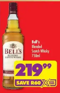 Shoprite Liquor Bell's Blended Scotch Whisky offer