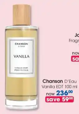 Clicks Chanson D'Eau Vanilla EDT offer