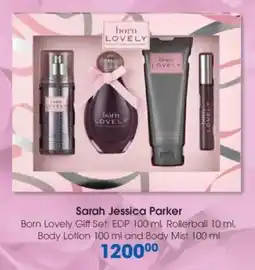 Clicks Sarah Jessica Parker Born Lovely Gift Set EDP, Rollerball, Body Lotion and Body Mist offer