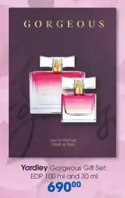 Clicks Yardley Gorgeous Gift Set EDP offer