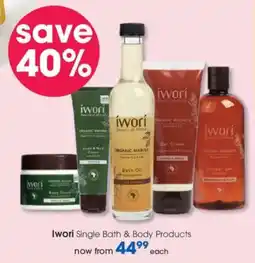 Clicks Iwori Single Bath & Body Products offer