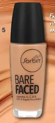 Clicks Sorbet Bare Faced SPF 6 Liquid Foundation offer