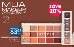 Clicks MUA Makeup Academy Eyeshadow and Brow Products offer