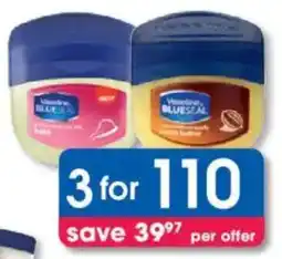 Clicks Vaseline Petroleum Jelly offer