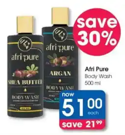 Clicks Afri Pure Body Wash offer