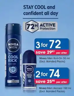 Clicks Nivea Men Aerosol offer
