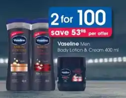 Clicks Vaseline Men Body Lotion & Cream offer