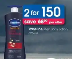 Clicks Vaseline Men Body Lotion offer