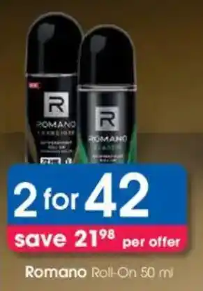 Clicks Romano Roll-On offer