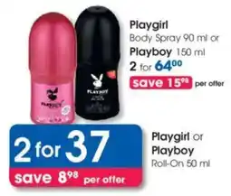 Clicks Playgirl or Playboy Roll-On offer