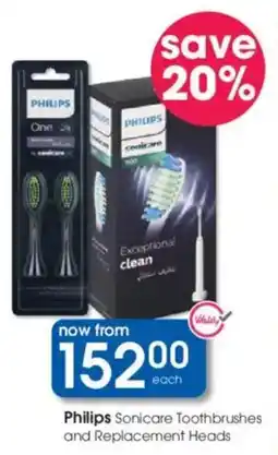 Clicks Philips Sonicare Toothbrushes and Replacement Heads offer
