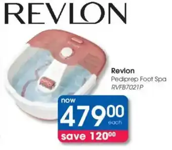 Clicks Revlon Pediprep Foot Spa offer