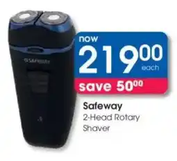 Clicks Safeway 2-Head Rotary Shaver offer