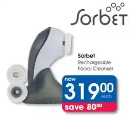 Clicks Sorbet Rechargeable Facial Cleanser offer