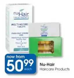 Clicks Nu-Hair Haircare Products offer