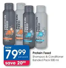 Clicks Protein Feed Shampoo & Conditioner Banded Pack offer